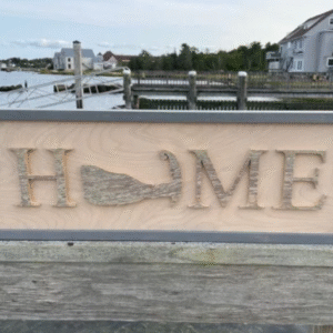 Cape Cod Whale HOME Sign