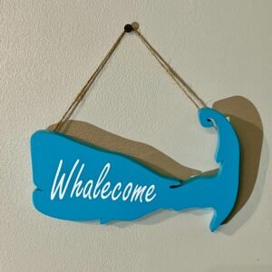 Stenciled - "Whalecome"